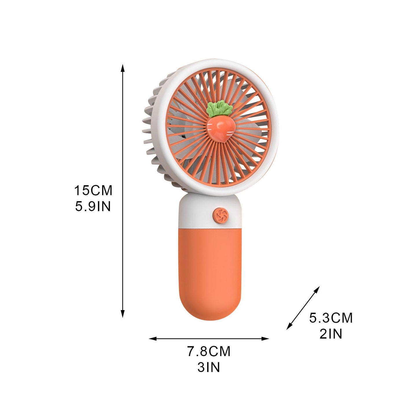 Portable Mini Rechargeable USB Fan – Handheld & Desktop Cooling Fan with Adjustable Speed