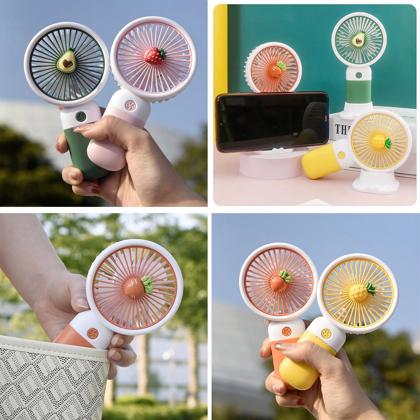 Portable Mini Rechargeable USB Fan – Handheld & Desktop Cooling Fan with Adjustable Speed