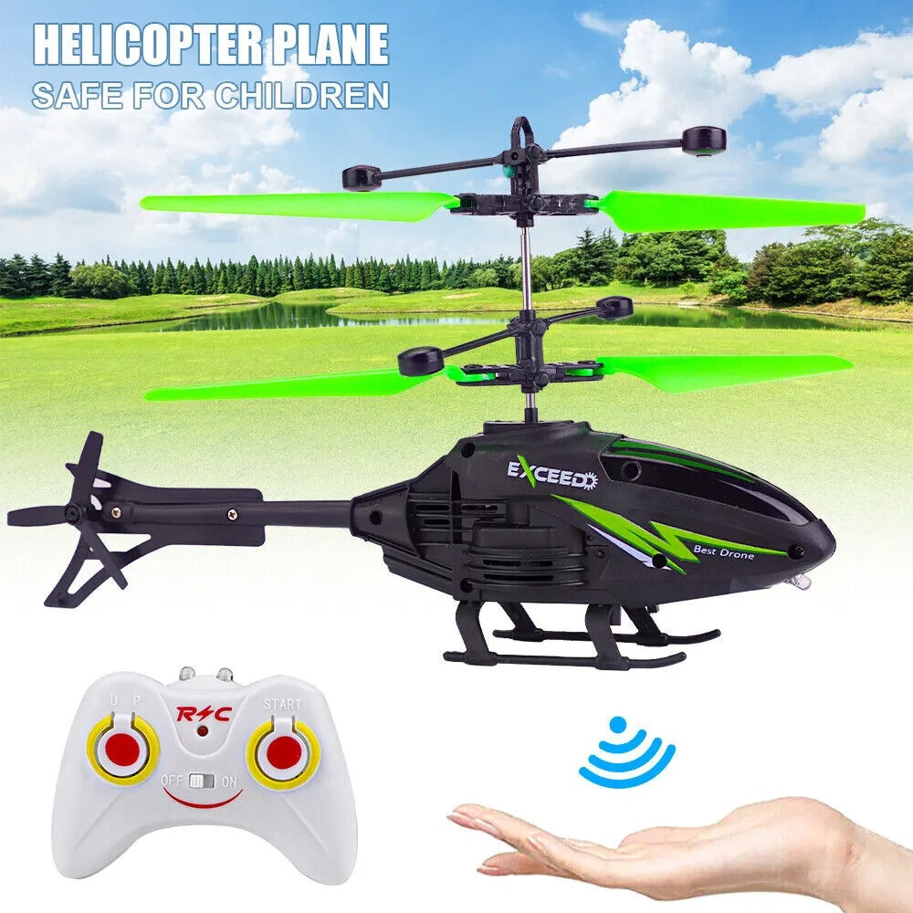 Remote Control LED Helicopter Toy – Electric RC Flying Airplane for Kids (Boys & Girls)