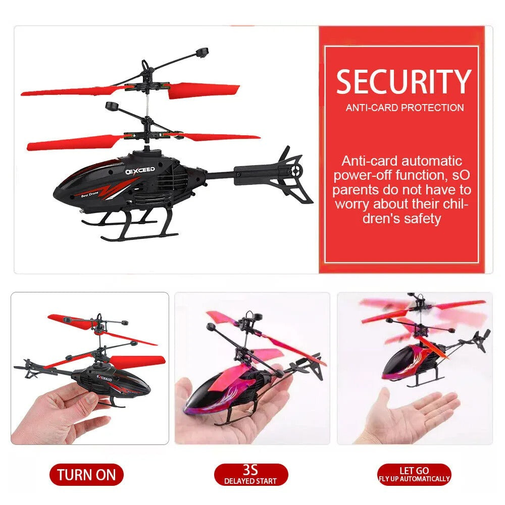 Remote Control LED Helicopter Toy – Electric RC Flying Airplane for Kids (Boys & Girls)