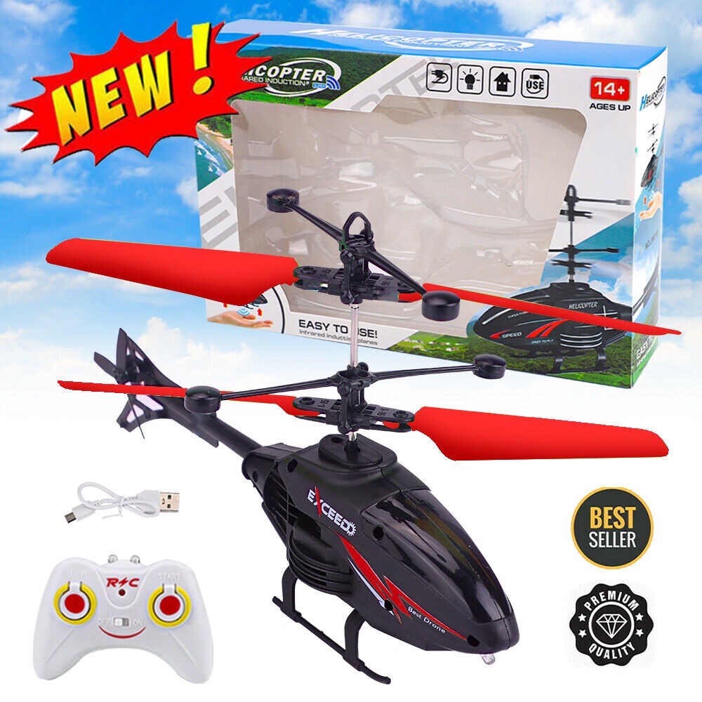 Remote Control LED Helicopter Toy – Electric RC Flying Airplane for Kids (Boys & Girls)